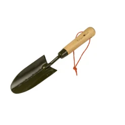 BoronGreen transplanter with narrow steel blade and ergonomic handle.