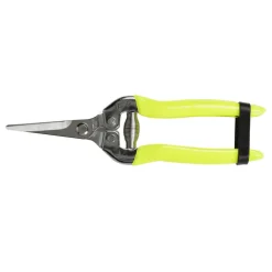 Florabrite yellow flower & fruit snip with precise blades and ergonomic handle.