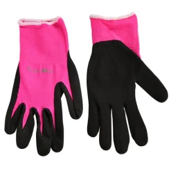 Florabrite pink garden gloves, M/L, durable and comfortable.
