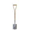 Small digging spade, RHS endorsed, with steel blade and wooden handle.