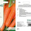 RHS Carrot Maestro F1 seeds, orange root vegetable.