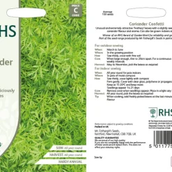 RHS Coriander Confetti Seeds